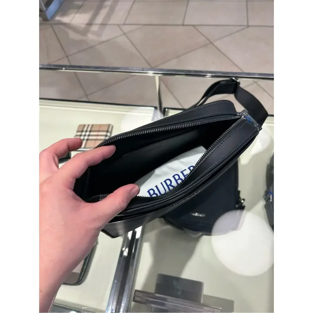 Burberry Black Check Crossbody Bag